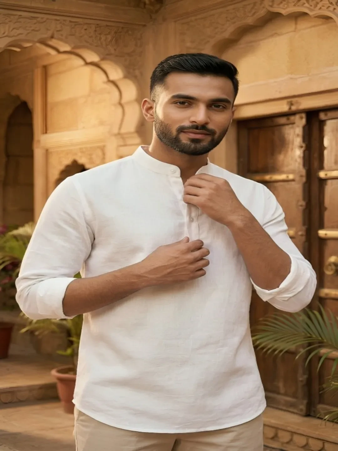 Modern Fit Short Kurta for Men